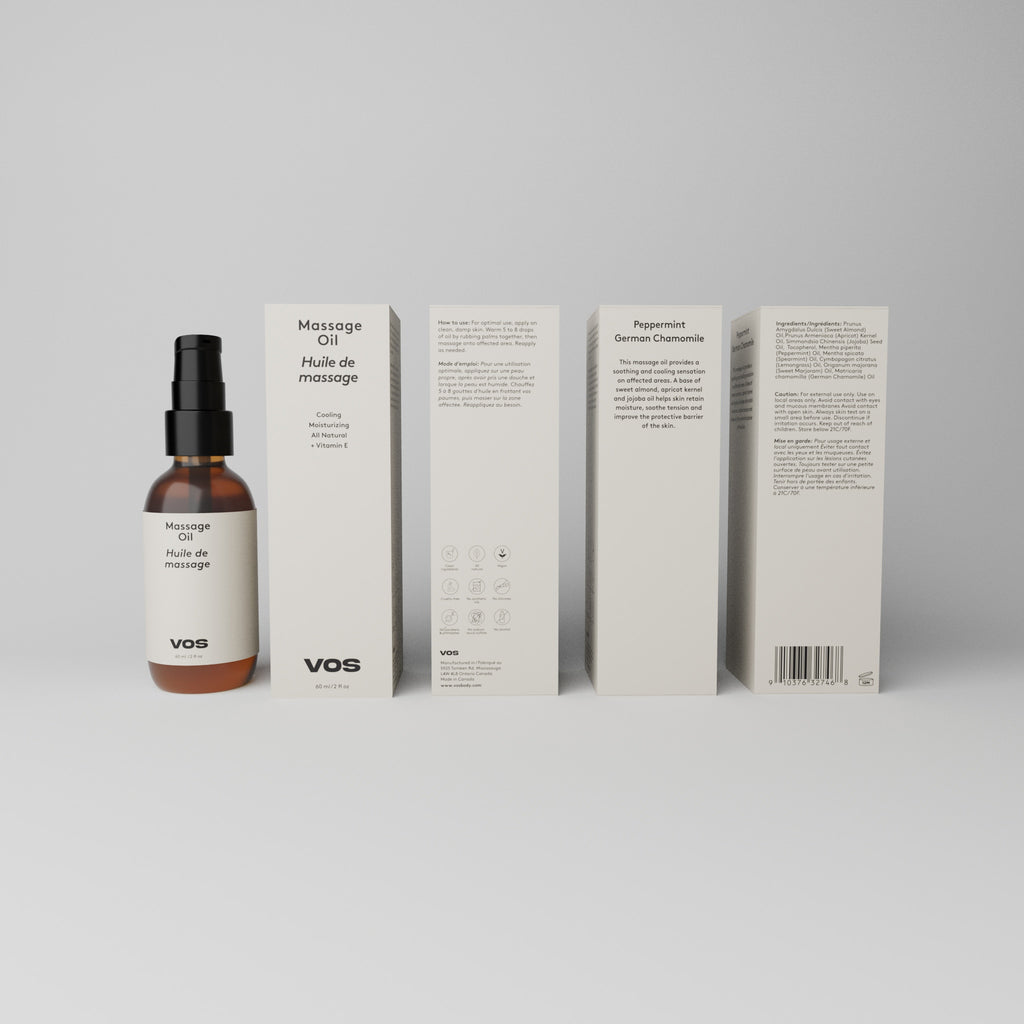 Massage Oil – Peppermint and German Chamomile